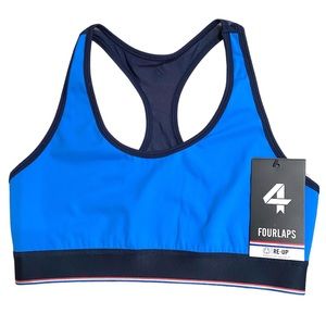 FourLaps Circuit Mesh Sports Bra Cornflower Navy M